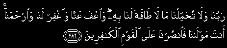 Surah al-Baqarah 2:286